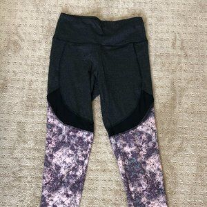 Balance Collection Gray/Purple Leggings, EUC, M